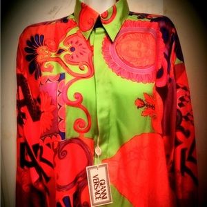 1990’s Gianni Versace Fregi Barocchi silk print shirt